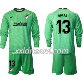 Atlético Madrid Jan Oblak 13 Golmanski Dječji Komplet dresovi za nogomet 2020-2021 M001  Kratak Rukavima (+ kratke hlače)
